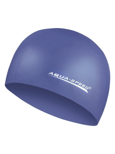 AQUA SPEED Unisex's Swimming Cap Mega Navy Blue Pattern 10