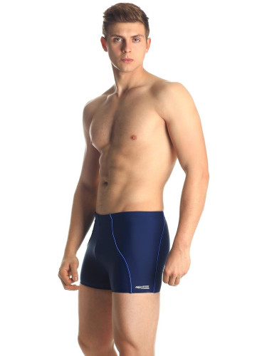 AQUA SPEED Man's Swimming Shorts Harry Navy Blue/Blue Pattern 49