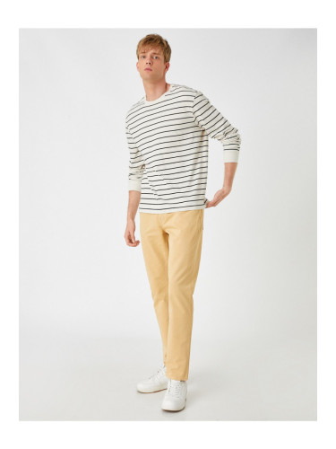 Koton Basic Gabardine Pants with Buttons