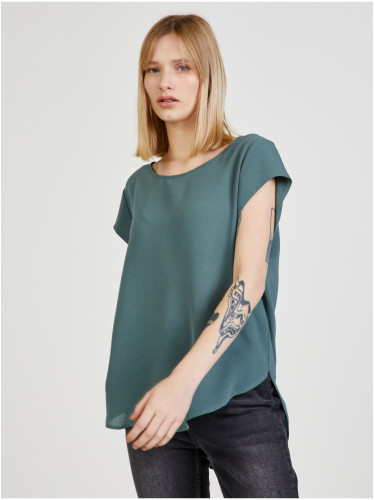 Green blouse with zipper at the back ONLY Vic - Women