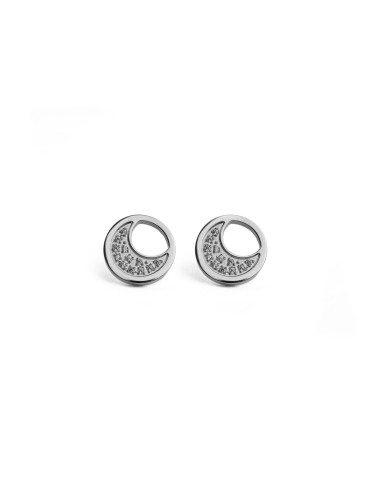 VUCH Silver Moon Earrings