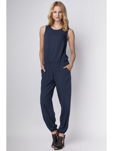 Lanti Woman's Jumpsuit Kb101 Navy Blue
