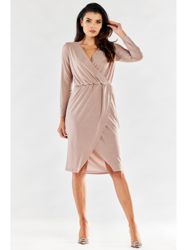 Awama Woman's Dress A548 Beige