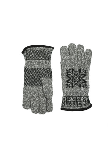 Art Of Polo Man's Gloves Rk23463-1 Black/Light Grey