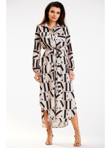 Awama Woman's Dress A586 Pattern Letters