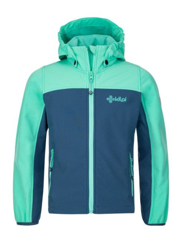 Girls' softshell jacket Kilpi RAVIA-JG turquoise