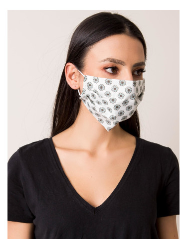 White patterned protective mask