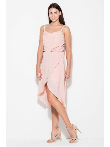 Dress on thin straps Katrus pink