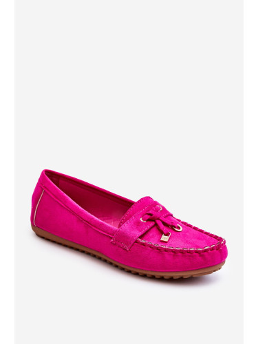 Classic suede loafers Fuchsie Good Time
