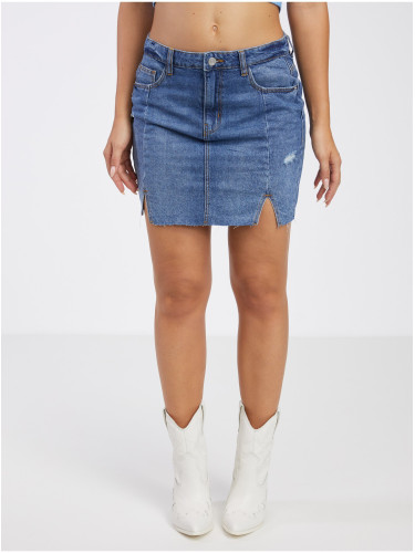 Blue Denim Skirt Noisy May April - Women