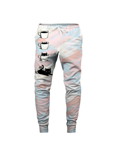 Aloha From Deer Unisex's Black Catfee Sweatpants SWPN-PC AFD658