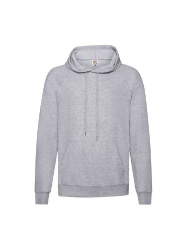 Szara bluza męska z kapturem Lightweight Hooded Sweat Fruit of the Loom