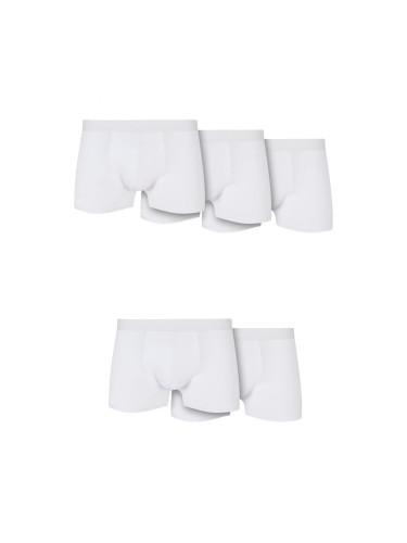 Solid Organic Cotton Boxer Shorts 5-Pack White+White+White+White+White