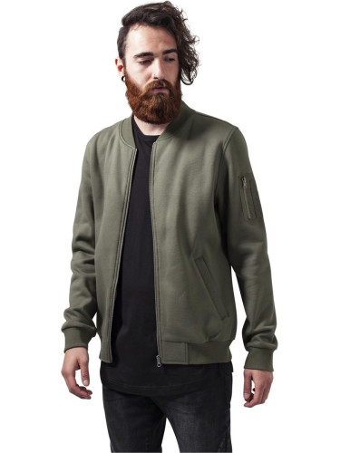 Sweat Bomber Jacket Olive
