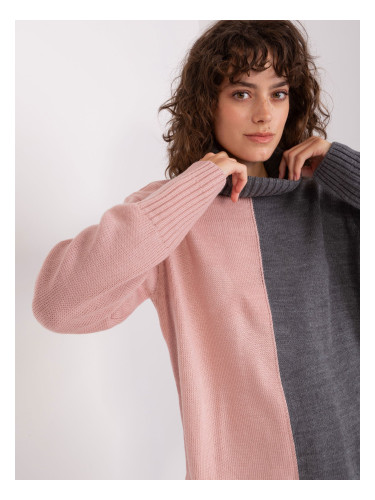 Sweater-BA-SW-0234.65P-Grey-Pink