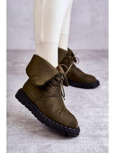 Дамски изолирани снежни ботуши Emelie зелени