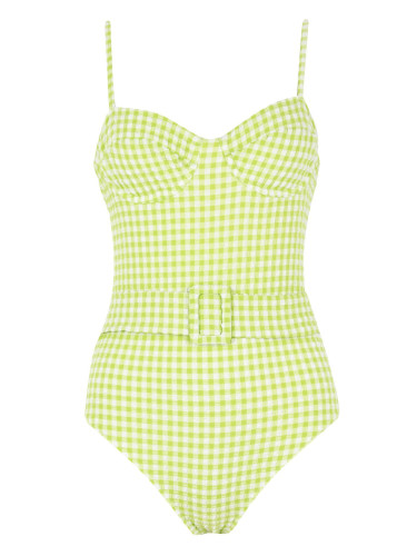 DEFACTO Regular Fit Plaid Swimsuit