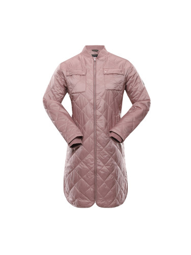 Women's quilted coat nax NAX LOZERA pale mauve