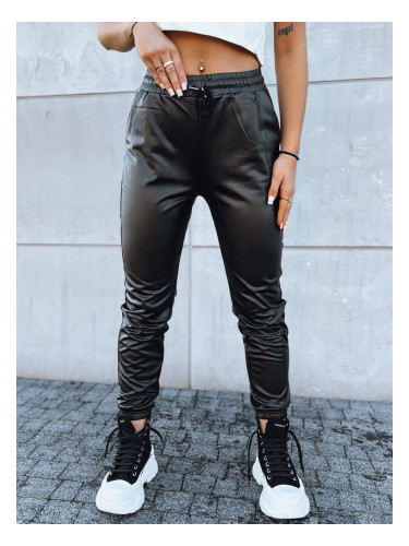 Spodnie damskie woskowane HARBOR czarne Dstreet