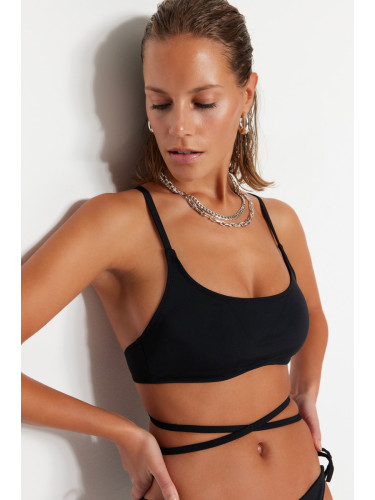 Trendyol Черно Bralette Тръбопроводи Бикини Топ
