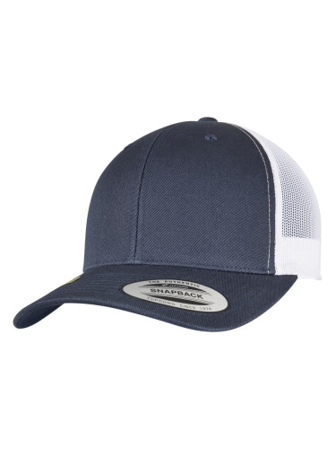 YP CLASSICS RECYCLED RETRO TRUCKER CAP 2-TONE Navy/White