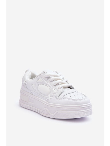 Women's platform sneakers white Finos