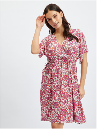 Orsay Pink Ladies Patterned Dress - Women
