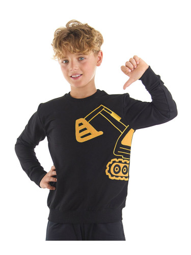 Denokids Boys' Scoop Black Sweatshirt