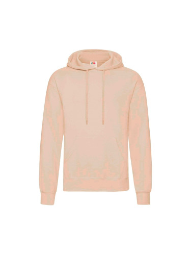 Beige Men's Hooded Sweat Fruit of the Loom