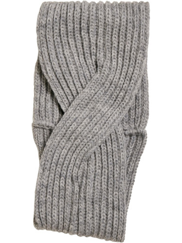 Knitted headband grey