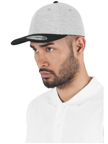 Flexfit Double Jersey 2-Tone gray/blk
