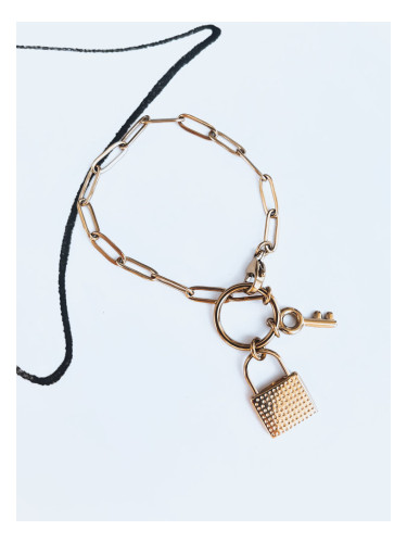 LOCK KEY gold Dstreet bracelet