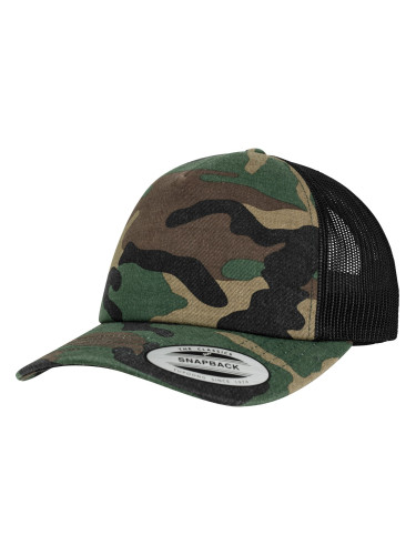 Camo Trucker Beanie woodcamo/blk