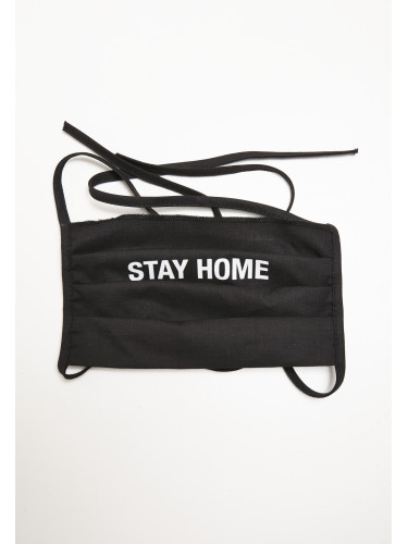 Stay Home Face Mask Black
