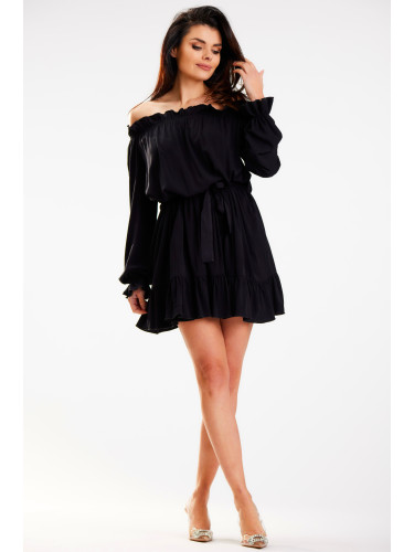 Awama Woman's Dress A578 Black