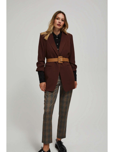 Marisse Wide Dark Beige Belt