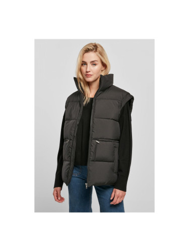 Women's vest Puffer Puffer in black color