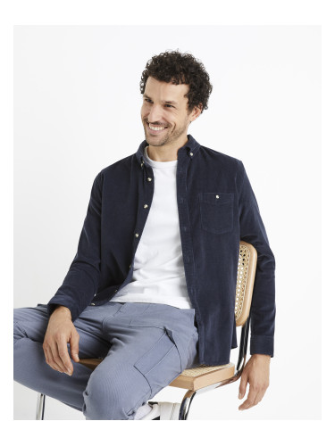 Celio Velour Shirt Carduroys - Mens