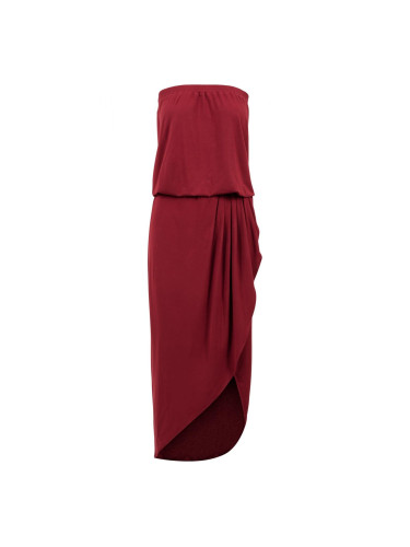 Women's Bandeau Dress Burgundy