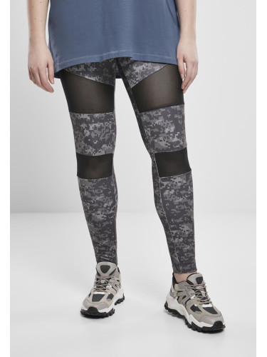 Women's Camo Tech Mesh Leggings, Dark Digital Camouflage