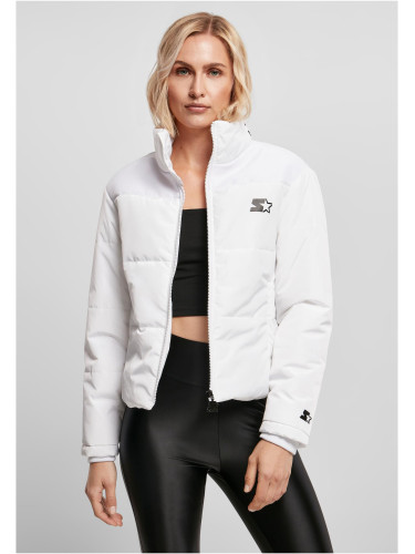 Women's quilted jacket Starter Logo white