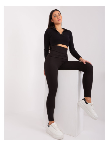 Black RUE PARIS high-waisted leggings