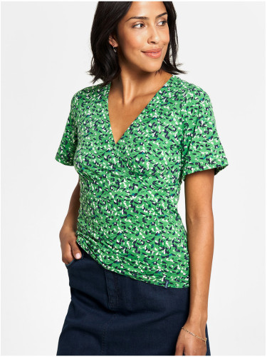 Green patterned T-shirt Tranquillo - Women's