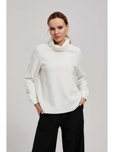 Sweatshirt with a wide turtleneck