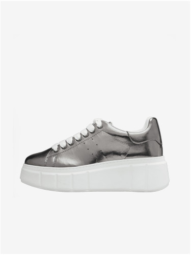 Tamaris women's silver platform sneakers - Women