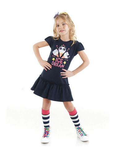 Рокля за момичета Denokids CFF-23Y1-001/Navy blue