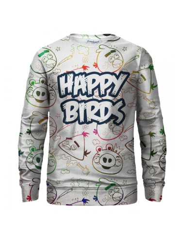 Bittersweet Paris Unisex's Happy Birds Sweater S-Pc Bsp300