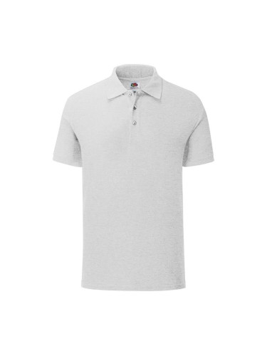 Light grey men's shirt Iconic Polo Friut of the Loom