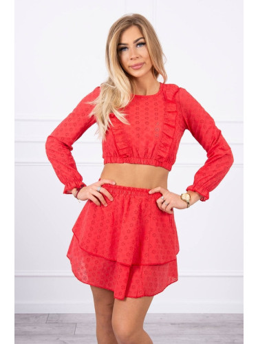 Boho dress red