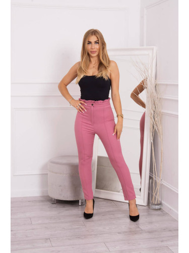 Wrinkled trousers navy pink